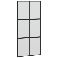 vidaXL fekete edzett üveg és alumínium tolóajtó 102,5 x 205 cm (155209) nyílászáró