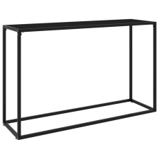 vidaXL fekete edzett üveg tálalóasztal 120 x 35 x 75 cm bútor