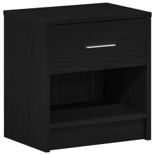 vidaXL fekete éjjeliszekrény fiókkal 39x28x41 cm (858751) bútor