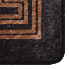 vidaXL fekete és arany csúszásmentes mosható szőnyeg 190 x 300 cm (337932) lakástextília