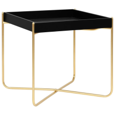vidaXL fekete és aranyszínű MDF kisasztal 38 x 38 x 38,5 cm bútor