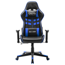 vidaXL fekete és kék műbőr gamer szék (20502) forgószék