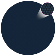 vidaXL Fekete és kék napelemes lebegő pe medencefólia 356 cm medence kiegészítő