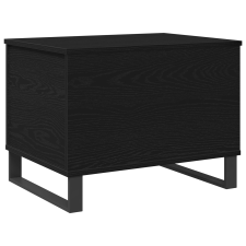 vidaXL Fekete fa emelhető dohányzóasztal 60x44,5x45 cm Mérnöki fa (862967) bútor
