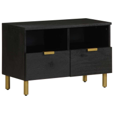 vidaXL Fekete Fa TV-szekrény - 70x33x46 cm bútor