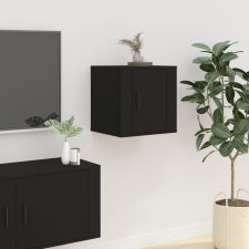 vidaXL fekete fali TV-szekrény 40x34,5x40 cm bútor
