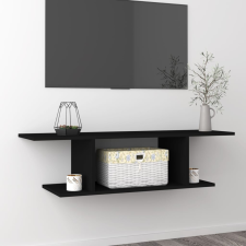 vidaXL fekete falra szerelhető TV-szekrény 103 x 30 x 26,5 cm bútor