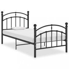 vidaXL Fekete fém ágykeret 100 x 200 cm ágy és ágykellék