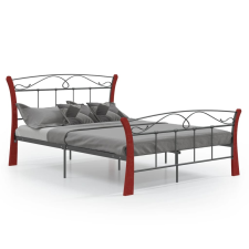 vidaXL fekete fém ágykeret 120 x 200 cm (324878) ágy és ágykellék