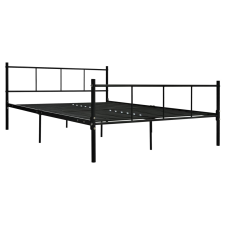 vidaXL fekete fém ágykeret 140 x 200 cm (284639) ágy és ágykellék