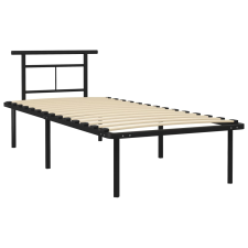 vidaXL fekete fém ágykeret 90 x 200 cm (324820) ágy és ágykellék