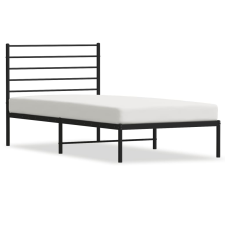 vidaXL fekete fém ágykeret fejtámlával 100 x 190 cm (352313) ágy és ágykellék