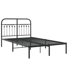 vidaXL fekete fém ágykeret fejtámlával 120 x 200 cm ágy és ágykellék
