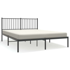 vidaXL Fekete fém ágykeret fejtámlával 150 x 200 cm ágy és ágykellék