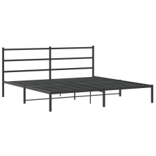 vidaXL fekete fém ágykeret fejtámlával 180 x 200 cm (355369) ágy és ágykellék