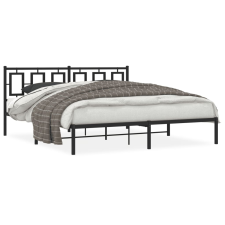 vidaXL fekete fém ágykeret fejtámlával 183 x 213 cm ágy és ágykellék