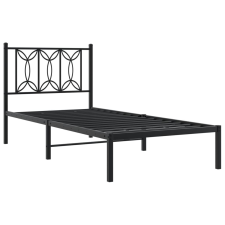vidaXL fekete fém ágykeret fejtámlával 75 x 190 cm ágy és ágykellék