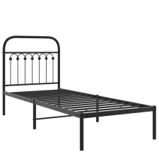 vidaXL fekete fém ágykeret fejtámlával 75 x 190 cm ágy és ágykellék