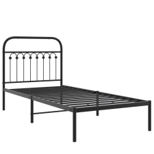 vidaXL fekete fém ágykeret fejtámlával 90 x 200 cm ágy és ágykellék