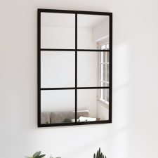 vidaXL fekete fém fali tükör 60 x 40 cm bútor