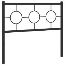 vidaXL fekete fém fejtámla 100 cm (376255) ágy és ágykellék
