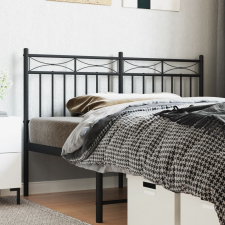 vidaXL fekete fém fejtámla 135 cm ágy és ágykellék
