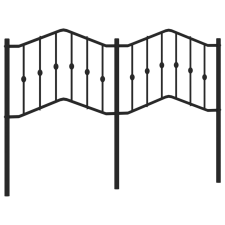 vidaXL fekete fém fejtámla 135 cm (373821) ágy és ágykellék
