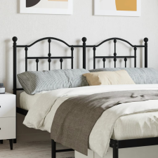 vidaXL fekete fém fejtámla 140 cm ágy és ágykellék
