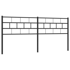 vidaXL fekete fém fejtámla 180 cm (355695) ágy és ágykellék