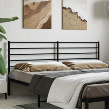 vidaXL fekete fém fejtámla 200 cm ágy és ágykellék