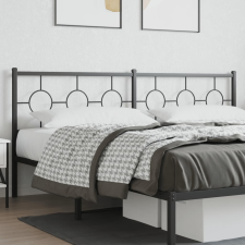 vidaXL fekete fém fejtámla 200 cm ágy és ágykellék