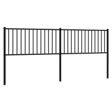 vidaXL fekete fém fejtámla 200 cm (350902) ágy és ágykellék