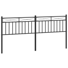 vidaXL fekete fém fejtámla 200 cm (373729) ágy és ágykellék