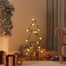 vidaXL Fekete fém karácsonyfa dekorációhoz 60 cm műfenyő
