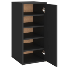 vidaXL fekete forgácslap cipősszekrény 32 x 35 x 70 cm (808956) bútor