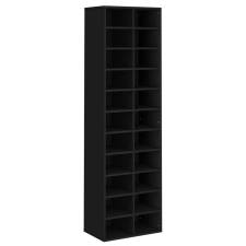 vidaXL fekete forgácslap cipősszekrény 54 x 34 x 183 cm (800370) bútor