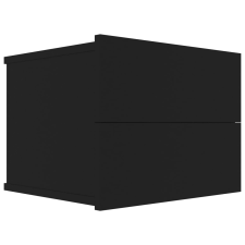 vidaXL fekete forgácslap éjjeliszekrény 40 x 30 x 30 cm (801055) bútor