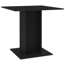 vidaXL fekete forgácslap étkezőasztal 80 x 80 x 75 cm (800253) bútor