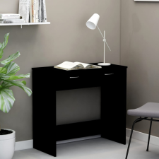 vidaXL Fekete forgácslap íróasztal 80 x 40 x 75 cm íróasztal