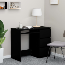vidaXL fekete forgácslap íróasztal 90 x 45 x 76 cm íróasztal
