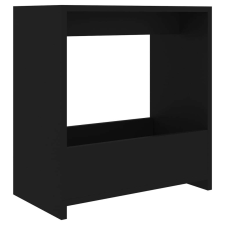 vidaXL Fekete forgácslap kisasztal 50 x 26 x 50 cm bútor