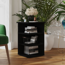 vidaXL fekete forgácslap kisszekrény 35 x 35 x 55 cm bútor