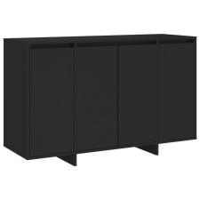 vidaXL fekete forgácslap tálalószekrény 120 x 41 x 75 cm (809603) bútor