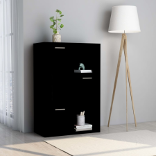 vidaXL fekete forgácslap tárolószekrény 60 x 29,5 x 90 cm bútor