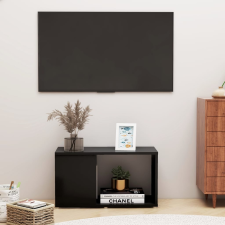 vidaXL fekete forgácslap TV-szekrény 60 x 24 x 32 cm bútor