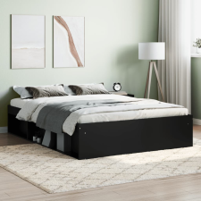vidaXL fekete franciaágykeret 135 x 190 cm ágy és ágykellék