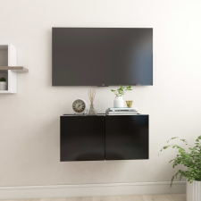 vidaXL fekete függő TV-szekrény 60 x 30 x 30 cm bútor