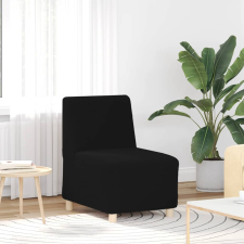 vidaXL fekete göndör gyapjúszerű szövetből kanapé szék 55 cm bútor