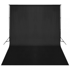 vidaXL Fekete háttértartó állványrendszer 500 x 300 cm világítás