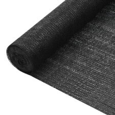 vidaXL fekete HDPE belátásgátló háló 1,2 x 10 m 75 g/m² kerti bútor